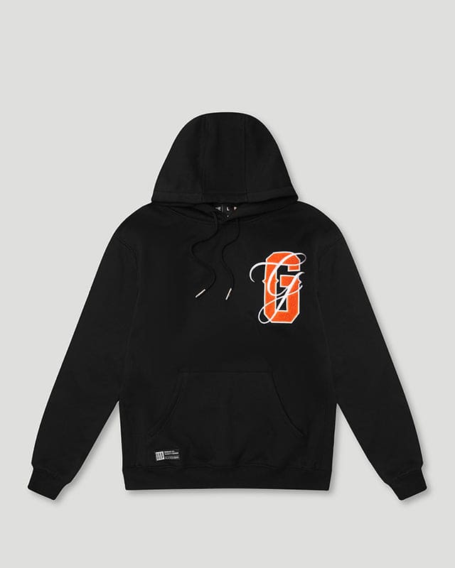PFK Script Hoodie Black/Orange