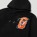 PFK Script Hoodie Black/Orange3