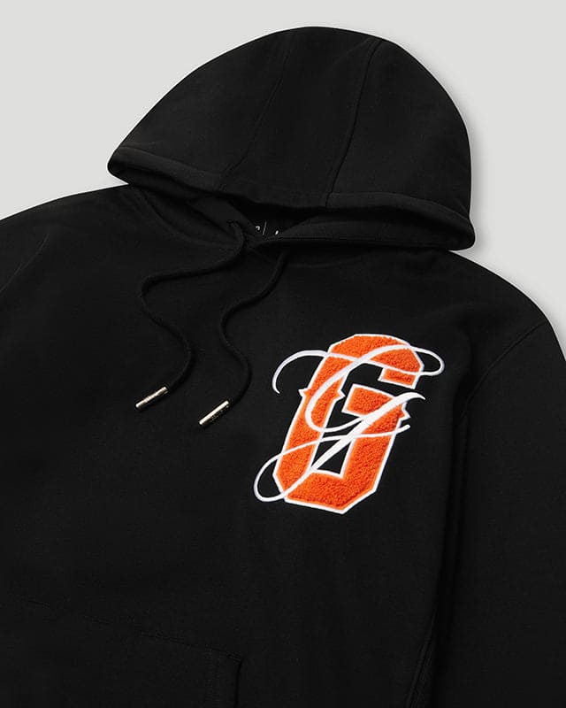 PFK Script Hoodie Black/Orange