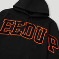 Team Logo Hoodie Black/Black Orange2