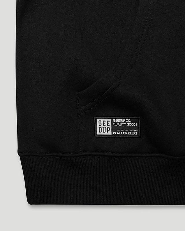 Team Logo Hoodie Black/Black Orange