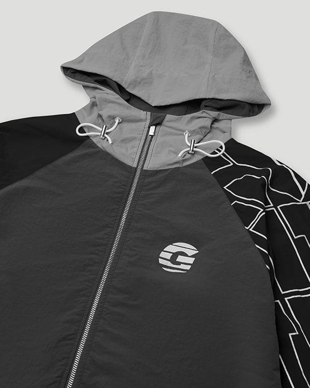 Sportsman Windbreaker Black/Grey