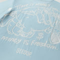 Time Is Money T-Shirt Cool Blue/White4