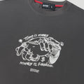 Time Is Money T-Shirt Charcoal/White3