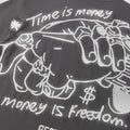 Time Is Money T-Shirt Charcoal/White4