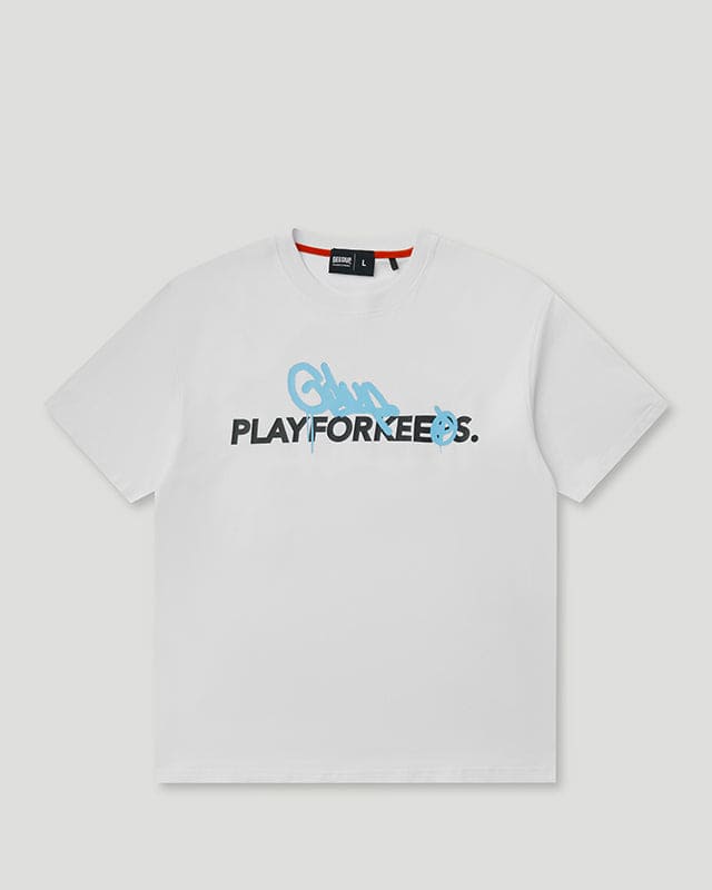 Handstyle Spray T-Shirt White/Blue
