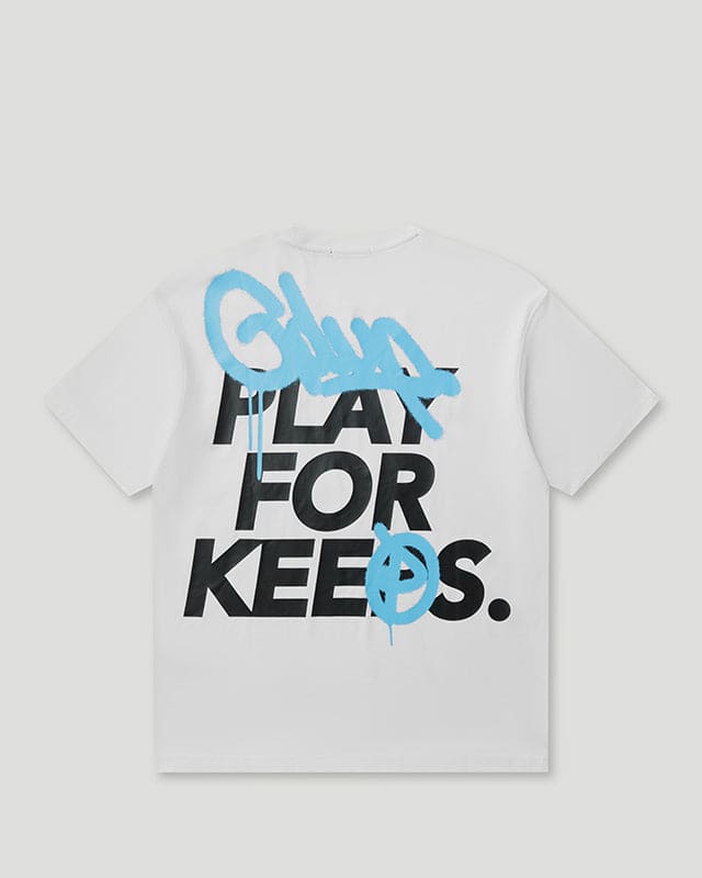 Handstyle Spray T-Shirt White/Blue