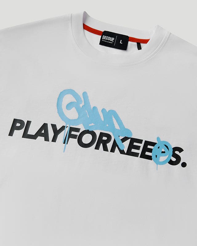 Handstyle Spray T-Shirt White/Blue