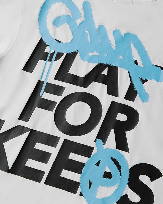 Handstyle Spray T-Shirt White/Blue