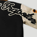 Geedup x Trapstar Letterman Jacket Black/Cream/Orange10
