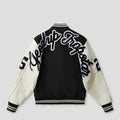 Geedup x Trapstar Letterman Jacket Black/White/Grey COMPLEX EXCLUSIVE2