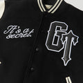 Geedup x Trapstar Letterman Jacket Black/White/Grey COMPLEX EXCLUSIVE4