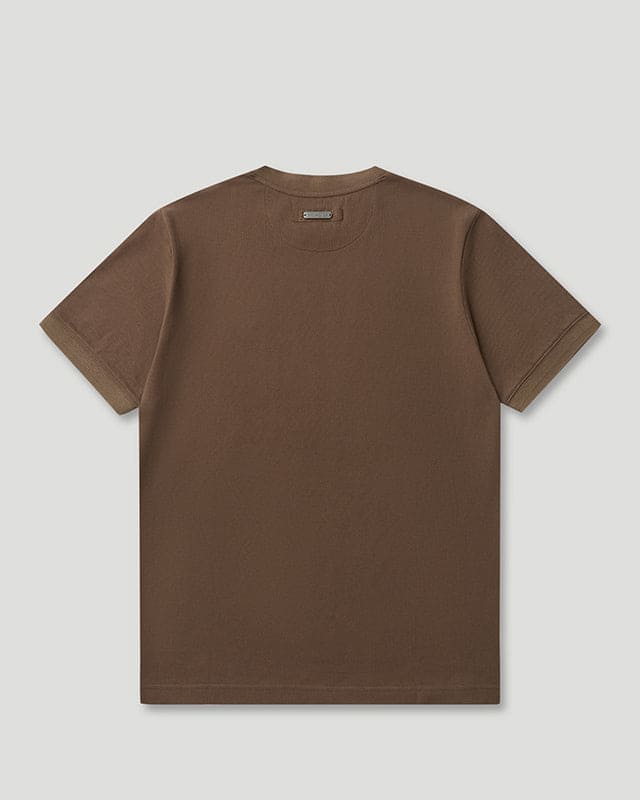 Generals Slim Fit Pique T-Shirt Chestnut
