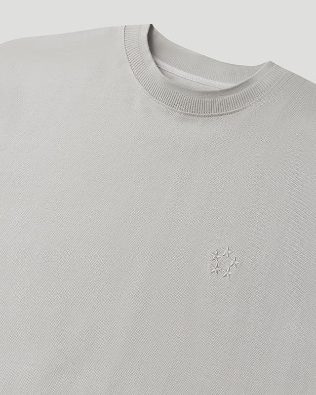 Generals Slim Fit Pique T-Shirt Nimbus Cloud