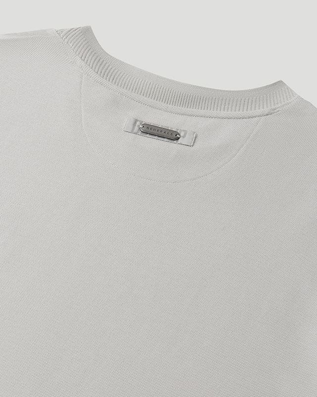Generals Slim Fit Pique T-Shirt Nimbus Cloud