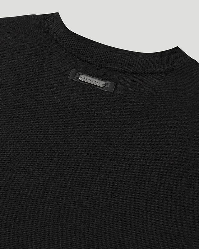 Generals Slim Fit Pique T-Shirt Jet Black