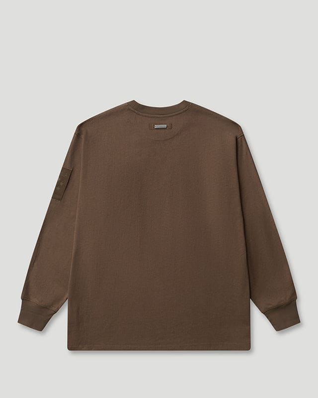 Generals Classic Fit Longsleeve T-Shirt Chestnut