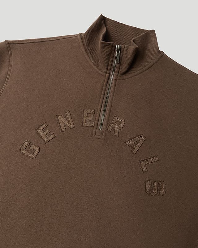 Generals Classic Zip Qtr Zip Chestnut