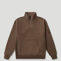 Generals Oversized Qtr Zip Chestnut1