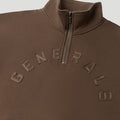Generals Oversized Qtr Zip Chestnut7