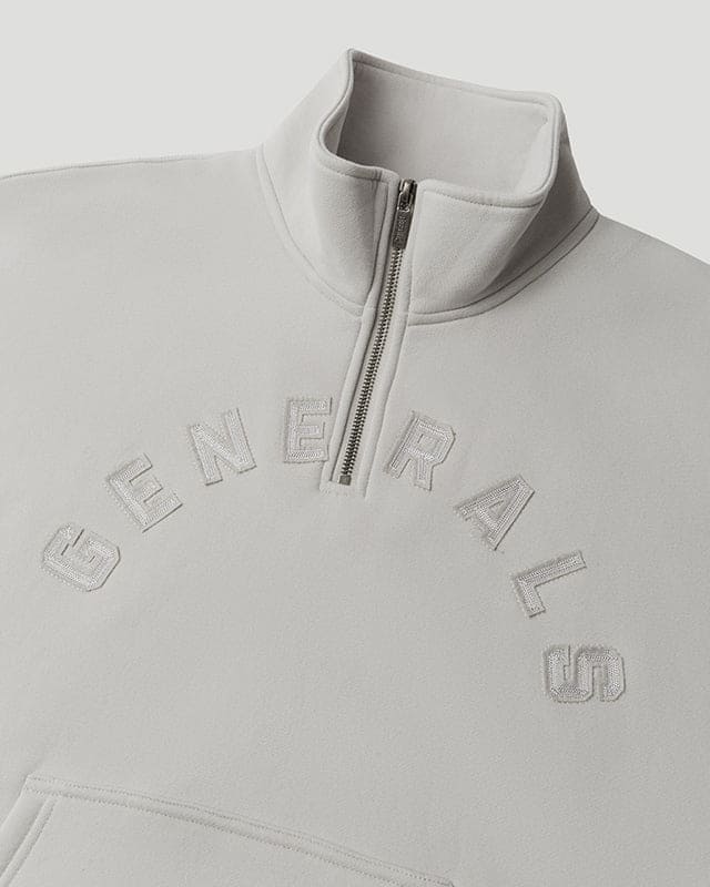 Generals Oversized Qtr Zip Nimbus Cloud