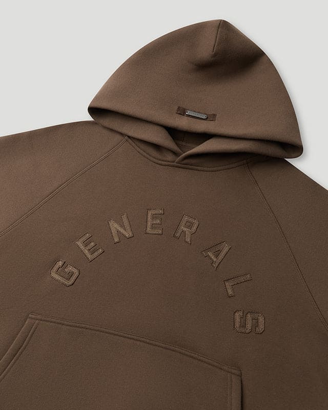 Generals Classic Fit Raglan Hoodie Chestnut