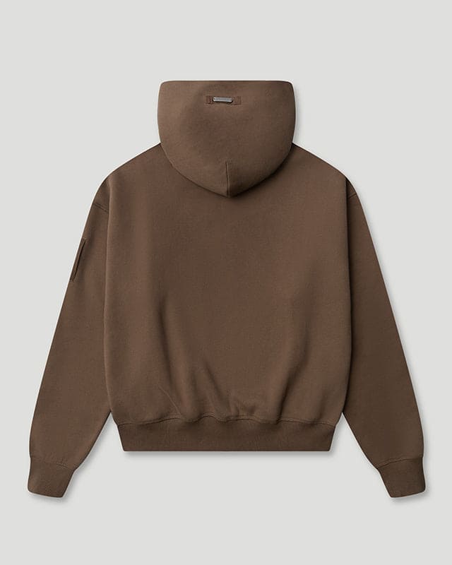 Generals Oversized Zip Hoodie Chestnut