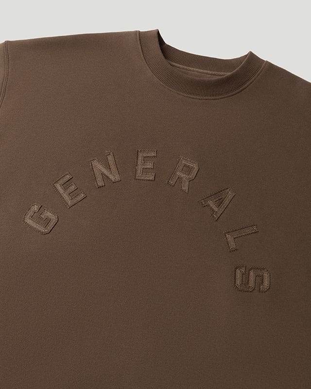 Generals Oversized Crewneck Chestnut