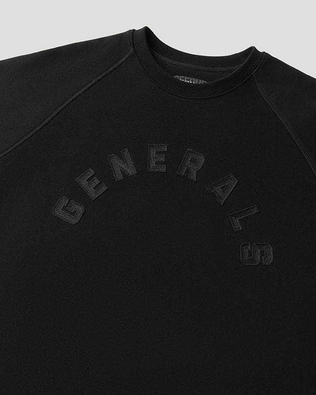 Generals Classic Fit Crewneck Jet Black