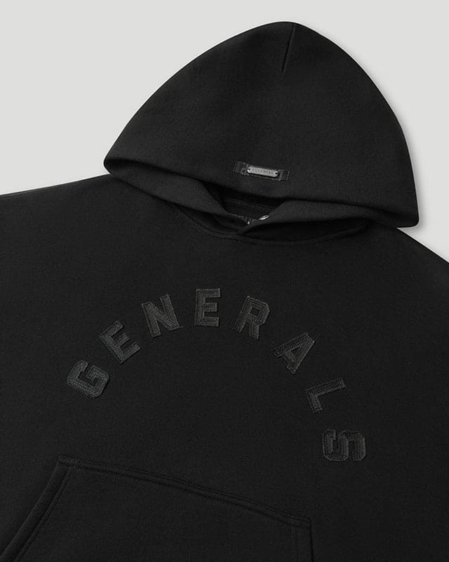 Generals Oversized Hoodie Jet Black