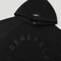 Generals Classic Fit Raglan Hoodie Jet Black5