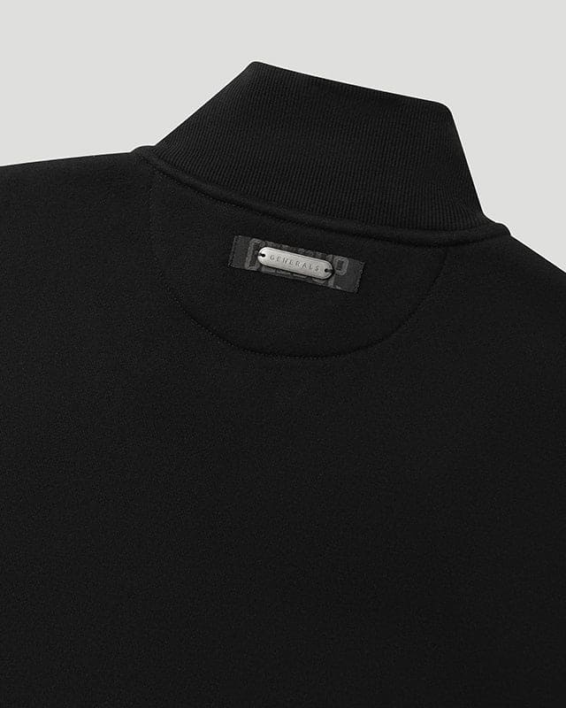 Generals Classic Qtr Zip Jet Black