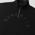 Generals Oversized Qtr Zip Jet Black7