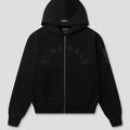 Generals Classic Fit Raglan Zip Hoodie Jet Black1