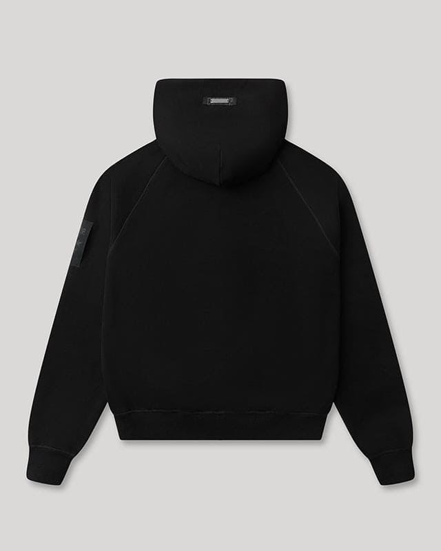 Generals Classic Fit Raglan Zip Hoodie Jet Black