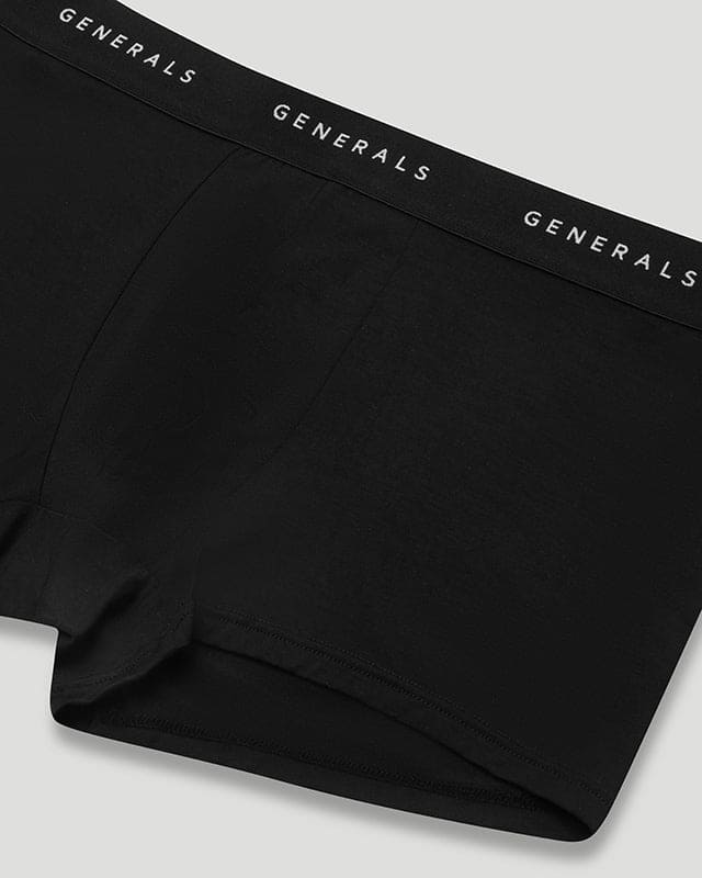 Generals Boxer Trunks 2 Pack Black