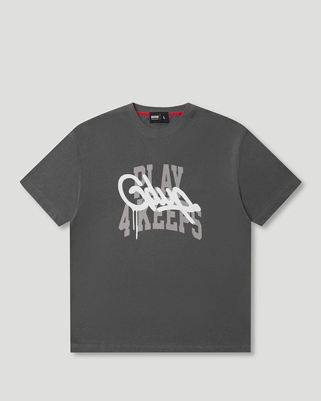 Play 4 Keeps T-Shirt Charcoal/White