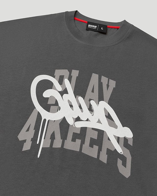 Play 4 Keeps T-Shirt Charcoal/White
