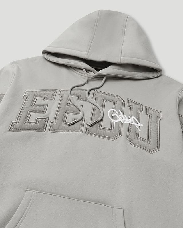 Team Logo/Handstyle Hoodie Double Grey