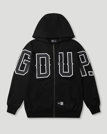G.D.U.P Zip Hoodie Black/White