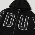 G.D.U.P Zip Hoodie Black/White4