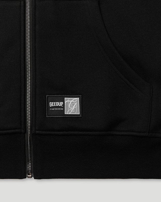 G.D.U.P Zip Hoodie Black/White