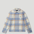 PFK Flannel Jacket Light Blue/Cream/White4
