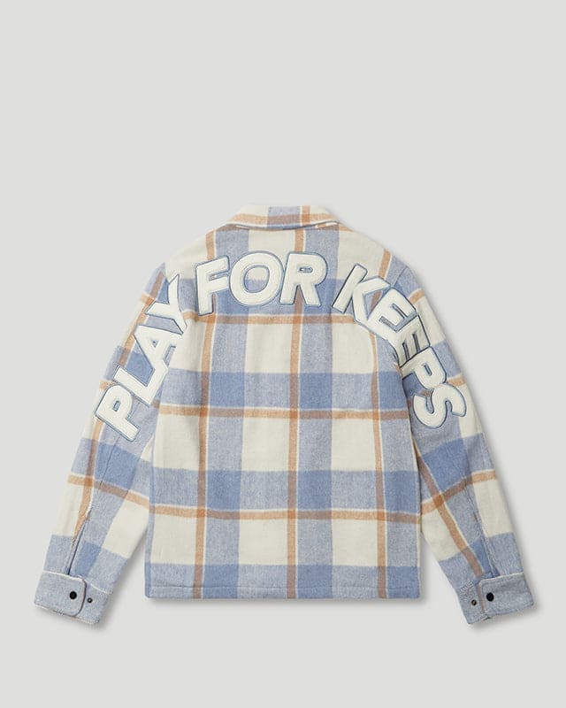 PFK Flannel Jacket Light Blue/Cream/White