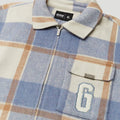 PFK Flannel Jacket Light Blue/Cream/White5