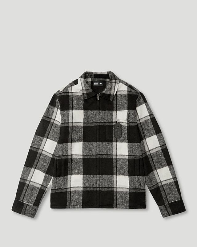 PFK Flannel Jacket Black/White/Cream