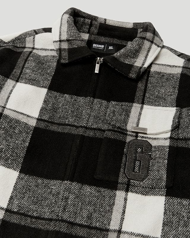 PFK Flannel Jacket Black/White/Cream