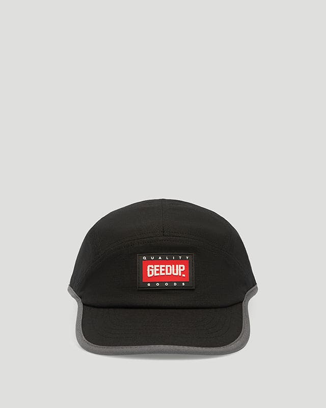 Core Logo Ripstop 5 Panel Hat Black