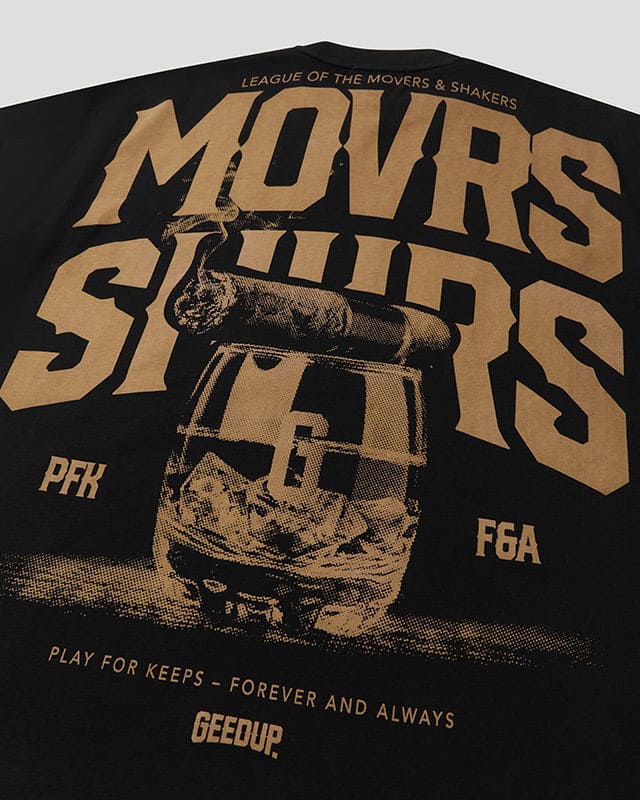 MVRS & SHKRS Cigar T-Shirt Black/Bronze