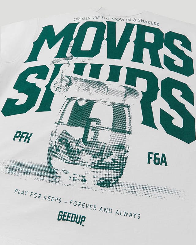 MVRS & SHKRS Cigar T-Shirt White/Green